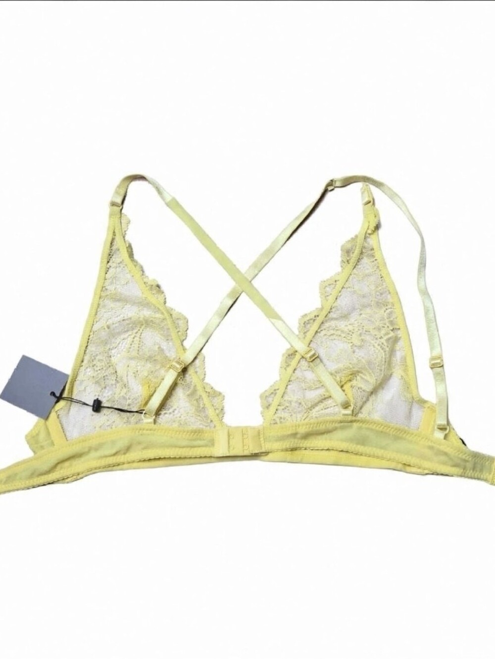Monika Chiang Yellow Lace Bralette Bra Size Small NWT